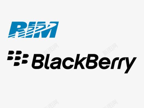 logo标识黑莓手机标志图标图标