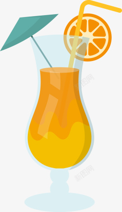 柚子茶汁饮品水果果汁矢量图高清图片