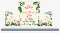 婚礼策划设计欧式小清新婚礼背景高清图片
