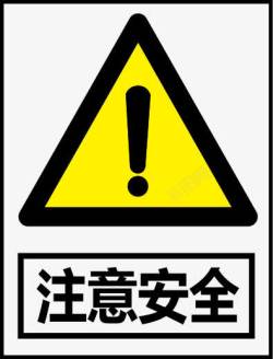 安全警告标示牌注意安全图标高清图片