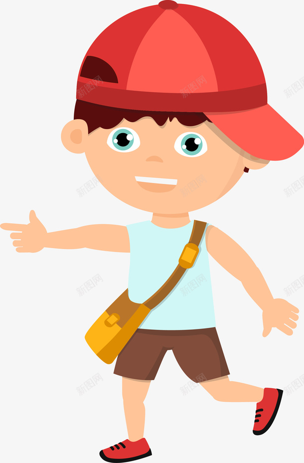 戴着帽子的小男孩图png免抠素材_88icon https://88icon.com 书包 儿童 卡通学生 学生 孩子 小学生 帽子 男孩 矢量小学生