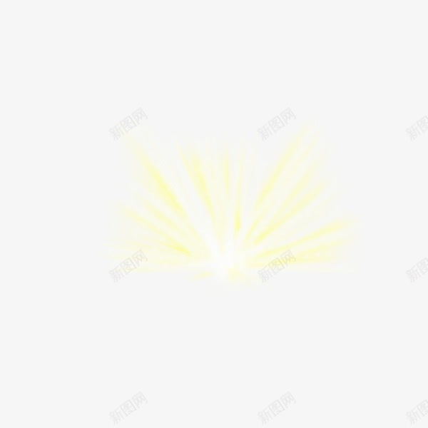 发散光线png免抠素材_88icon https://88icon.com 发光 太阳光束 扩散 简约 黄色