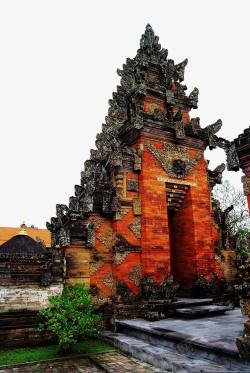 巴厘岛之海神庙古建筑素材