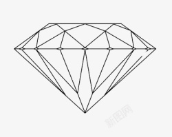 钻石纹理简笔画钻石高清图片