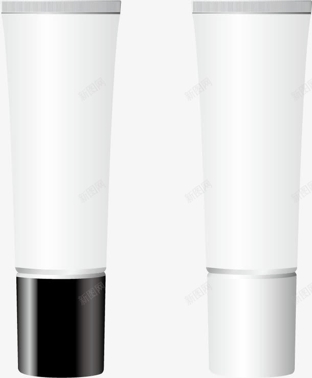 空白化妆品包装矢量图ai_88icon https://88icon.com 3D模型 产品包装贴图 包装素材 化妆品包装效果图 洗面奶模型 空白化妆品包装设计模板 美容护肤品包装盒 矢量图