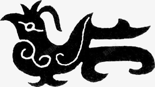 古代印章中国风古代凤凰雕纹图标图标