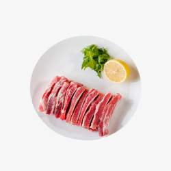 肉骨头产品实物生鲜猪肋排高清图片