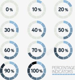 数据进度环形进度百分比高清图片