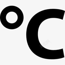 摄氏摄氏度的温度符号图标高清图片