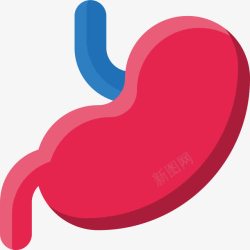 人体的胃部器官卡通素材