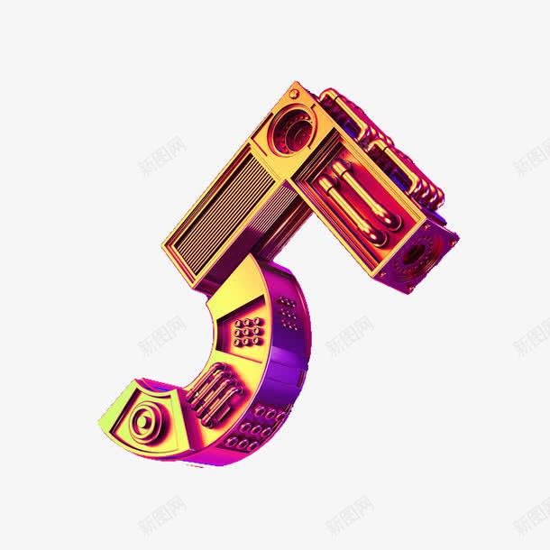 数字5png免抠素材_88icon https://88icon.com 数字 立体字 艺术字 金属质感