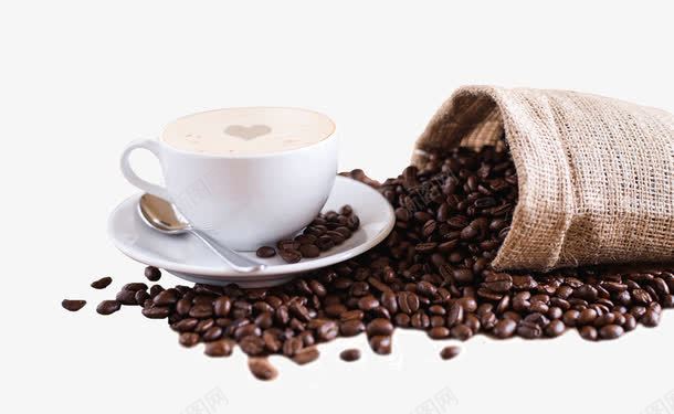 香醇咖啡png免抠素材_88icon https://88icon.com 勺子 咖啡 咖啡豆 拉花 杯子 香醇