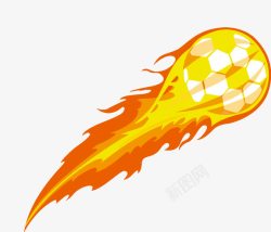冲击火焰素材炫酷火焰足球冲击高清图片