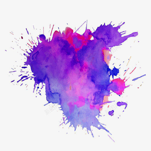 紫色渐变墨点元素png免抠素材_88icon https://88icon.com 创意 圆点 渐变 科技 紫色 艺术 设计