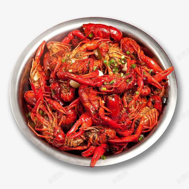 一盆小龙虾png免抠素材_88icon https://88icon.com 小龙虾 盆子 红色 食物
