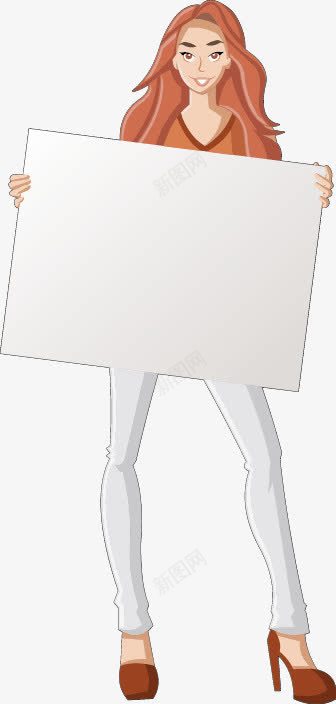 手拿白色写字板的卡通人物png免抠素材_88icon https://88icon.com 创意店招宣传素材 手拿白色写字板的卡通人物 醒目海报模板