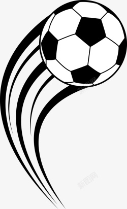 足球徽章卡通飞舞足球图图标高清图片