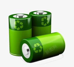 循环生活绿色电池高清图片