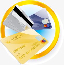 信用卡银行贷款元素素材