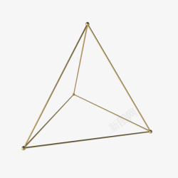 三角结构三角体的立体几何高清图片