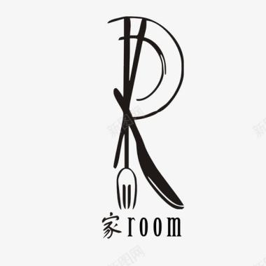 美食厨房logo创意刀子叉子图标图标