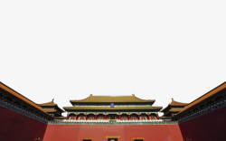 宫墙檐中国传统霸气辉宏宫墙正面高清图片