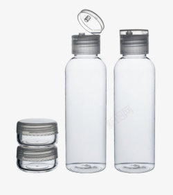 透明塑料瓶和化学药瓶实物素材