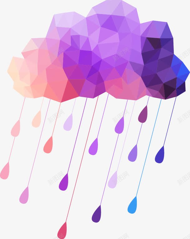 创意天气装饰元素png免抠素材_88icon https://88icon.com 云朵 几何图形 天气 天气不好 雨滴图案 风雨气温图