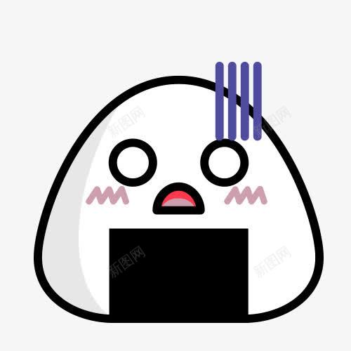 无语饭团png免抠素材_88icon https://88icon.com 可爱 呆萌 表情 表情包 饭团 饭团表情