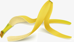 立体香蕉皮卡通立体效果香蕉皮高清图片