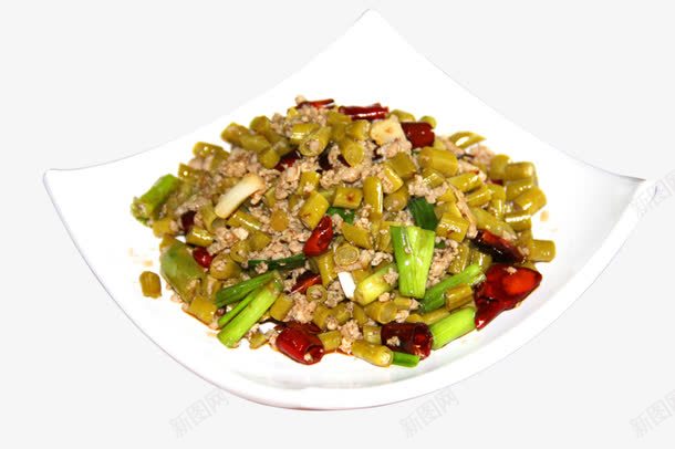 酸豆角肉末png免抠素材_88icon https://88icon.com 传统美食 小炒 摄影 湘菜 肉末 酸豆角 餐饮美食