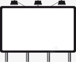 户外广告牌模板矢量图素材
