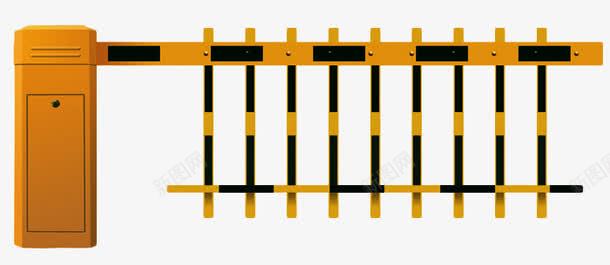 栅栏道闸png免抠素材_88icon https://88icon.com 园艺 安全门 栅栏 道闸 铁质 黄色