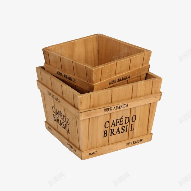 桌面木质收纳盒png免抠素材_88icon https://88icon.com 全盒 复古长方形 多肉花盆 木盒子 杂物储物盒