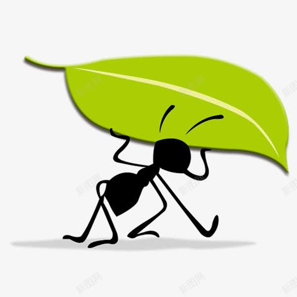 蚂蚁搬树叶png免抠素材_88icon https://88icon.com 励志蚂蚁 小蚂蚁 绿色 蚂蚁 蚂蚁搬树叶
