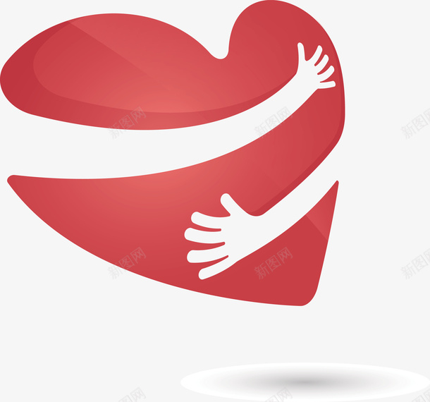 拥抱着红色的爱心png免抠素材_88icon https://88icon.com 拥抱 拥抱爱心 爱心 爱心PNG 矢量爱心 红色 红色爱心