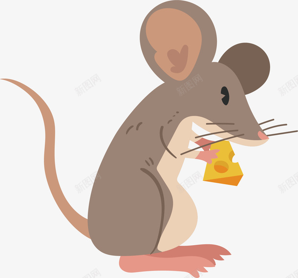 偷吃奶酪的老鼠矢量图ai免抠素材_88icon https://88icon.com 创意 卡通 商务 奶酪 手绘 矢量图 简约 老鼠 老鼠生日