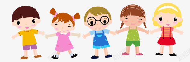 卡通手绘儿童娃娃png免抠素材_88icon https://88icon.com 儿童 可爱 幼儿园 手牵手 手牵手的小朋友