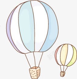 卡通手绘热气球条纹创意png免抠素材_88icon https://88icon.com 创意 卡通 条纹 热气球 空气球
