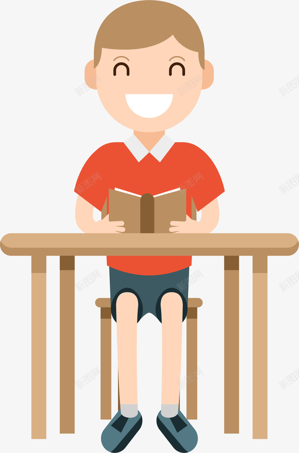 开学季读书的小男孩png免抠素材_88icon https://88icon.com 学习 学生 开学季 开心 拿着书本 读书的小男孩