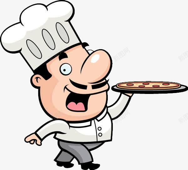 拿着披萨的卡通厨师png免抠素材_88icon https://88icon.com 动漫动画 卡通厨师 卡通手绘 厨师 披萨 美食 装饰图 食物
