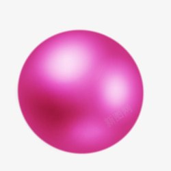 创意粉色圆球体素材