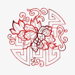 中式古典花纹背景素材