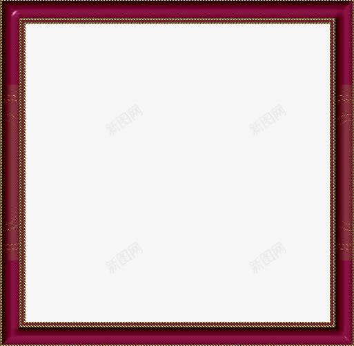 红色红木线条边框png免抠素材_88icon https://88icon.com 图形框 图形框框 方框 相框 红木 红色 边框