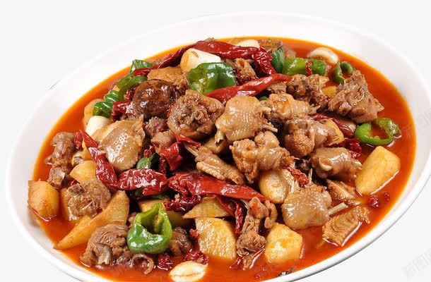 新疆大盘鸡png免抠素材_88icon https://88icon.com 中国新疆 新疆大盘鸡 红色大盘鸡 香辣大盘鸡