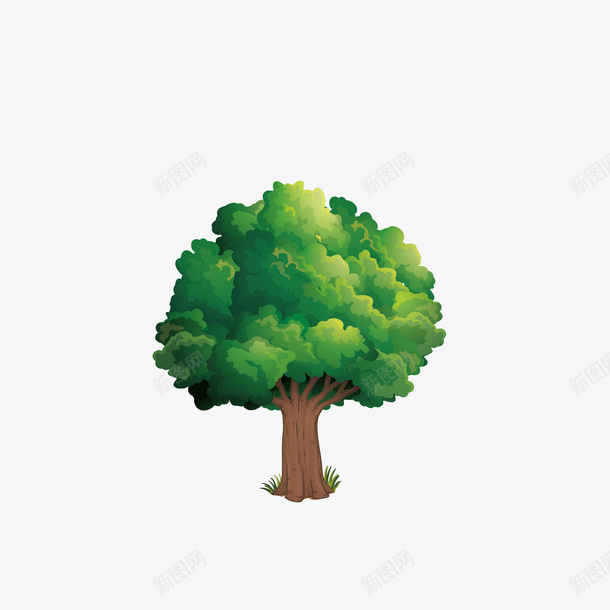 手绘绿色植树节大树矢量图eps免抠素材_88icon https://88icon.com png免抠图 卡通 大树 手绘 树木 植树节 植物 绿色 矢量图