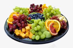 果肉果实盘子里的水果汇集高清图片