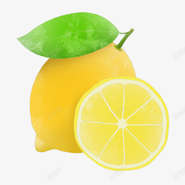 美味健康手绘柠檬水果png免抠素材_88icon https://88icon.com 健康 柠檬 水果 美味