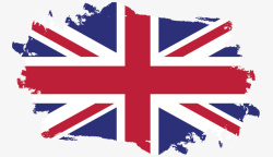 手绘风涂鸦英国国旗素材