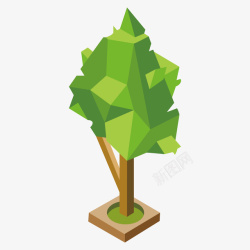 树木模型一棵立体的3D树模型高清图片